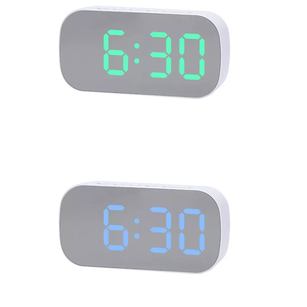 Dual‑Alarm LED Digital Alarm Clock For Bedside Desk Use