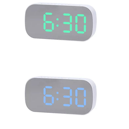 Dual‑Alarm LED Digital Alarm Clock For Bedside Desk Use