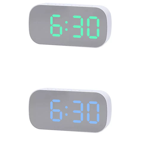 Dual‑Alarm LED Digital Alarm Clock For Bedside Desk Use