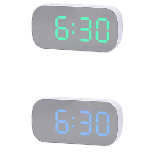 Dual‑Alarm LED Digital Alarm Clock For Bedside Desk Use